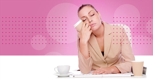 woman looking tired