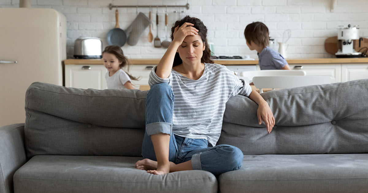 woman looking stressed