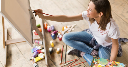 woman painting