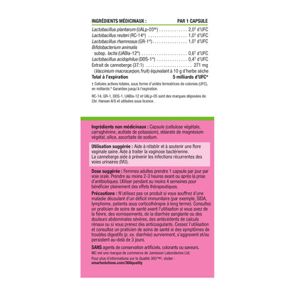 Vaginal Health Probiotic Nutritional Panel_FR