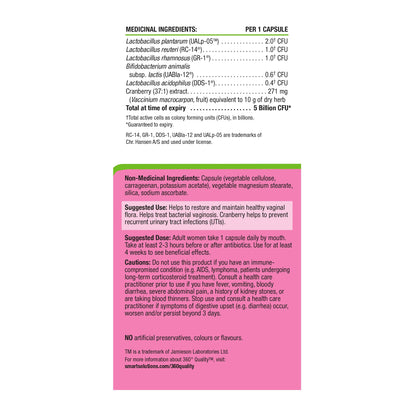 Vaginal Health Probiotic Nutritional Panel_EN