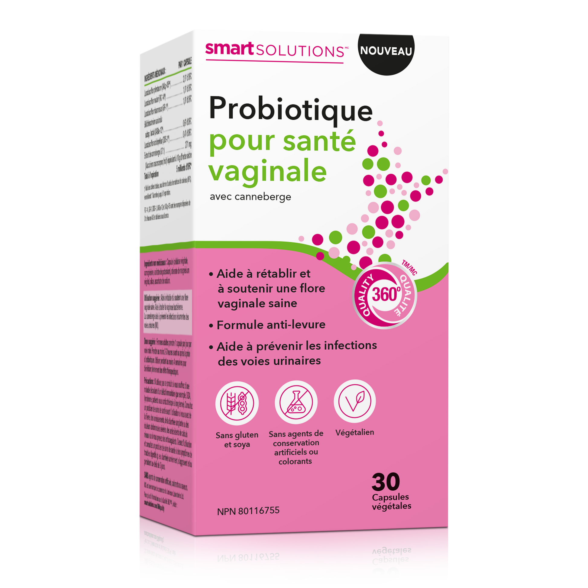 31001844 Smart Solutions Vaginal Health Probiotic 30 Capsules SS1184_MAIN2