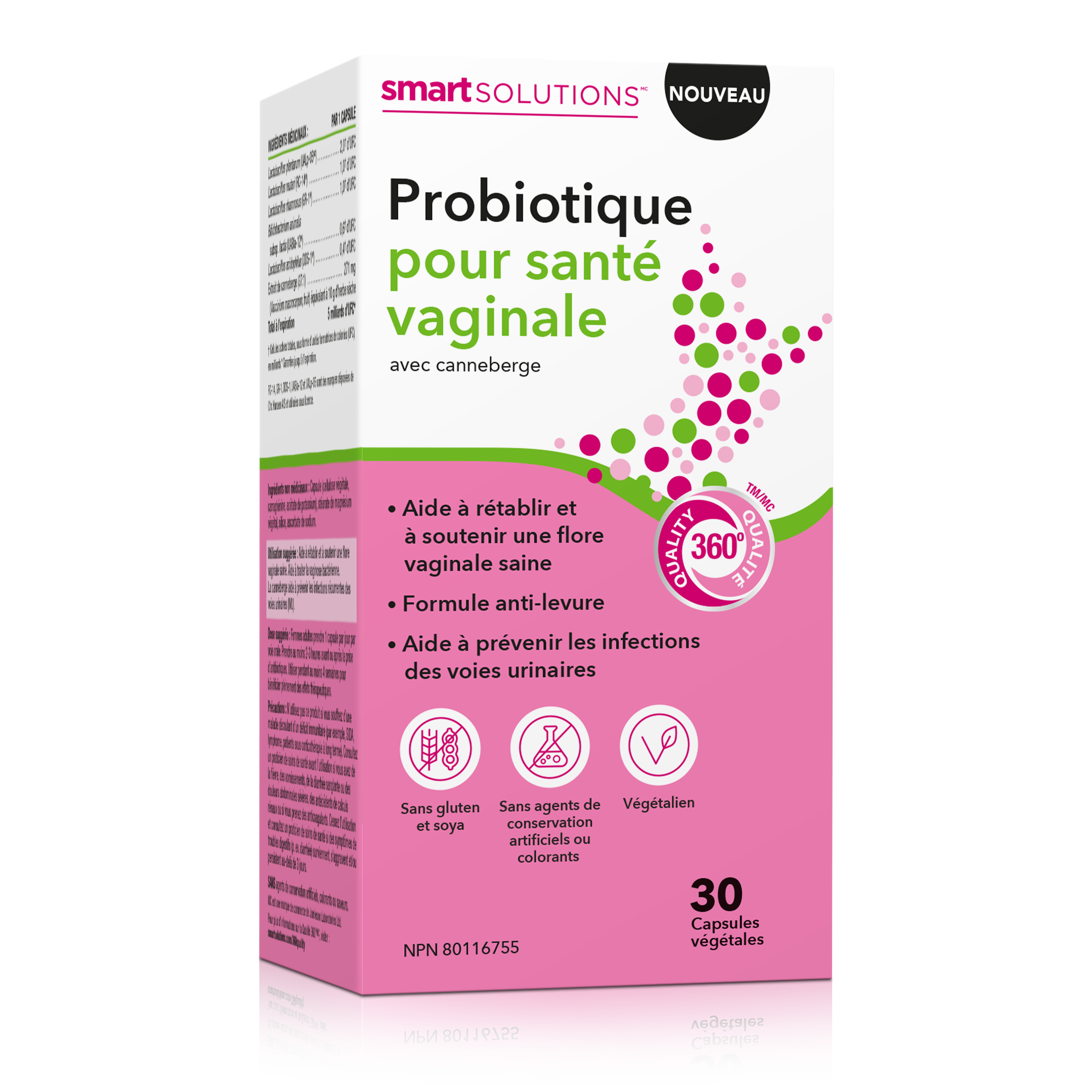 31001844 Smart Solutions Vaginal Health Probiotic 30 Capsules SS1184_MAIN2